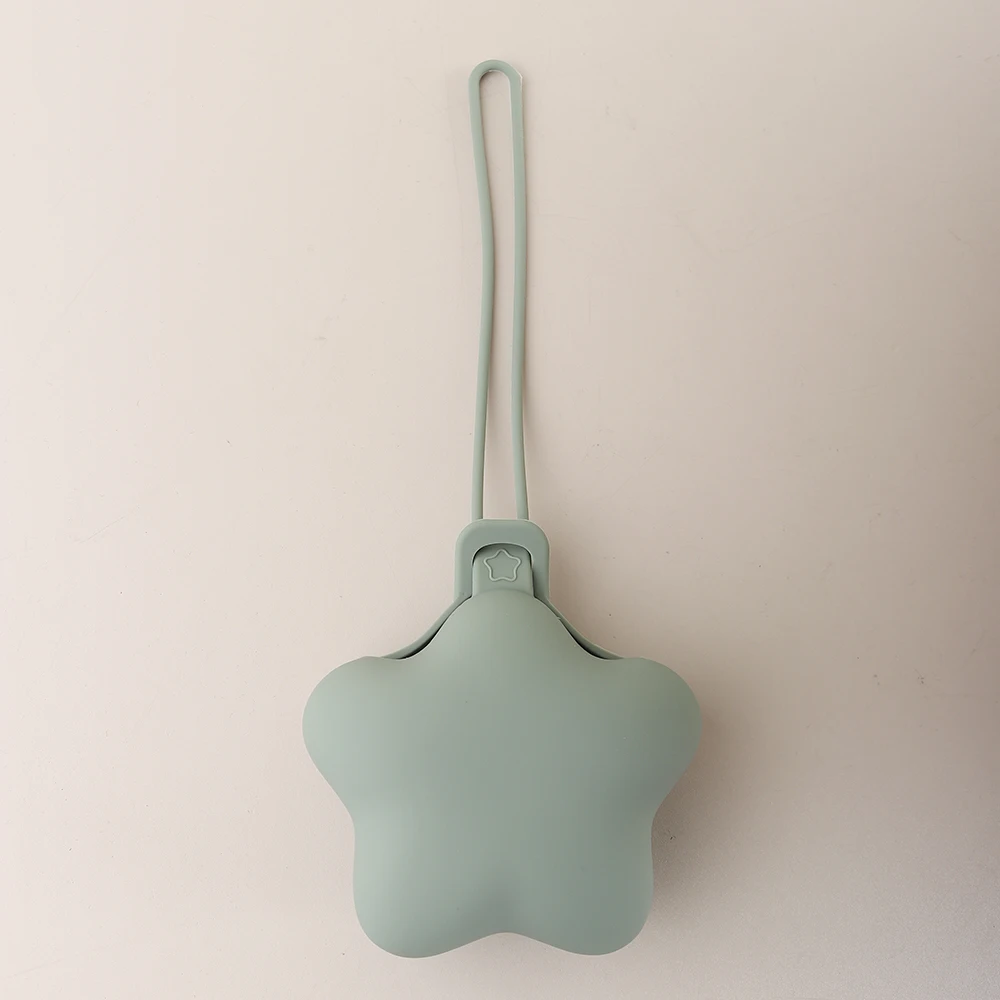 starfish shaped pacifier case baby silicone storage bag star Pacifier Storage Pouch soother Keeper Pouch