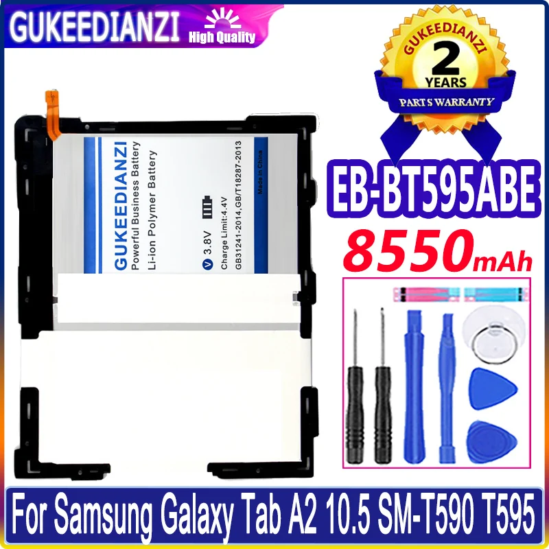 

High Capacity Replaceme Tablet Battery EB-BT595ABE For Samsung Galaxy Tab A2 10.5 SM-T590 T595 Tablet 8550mAh Batterie Warranty