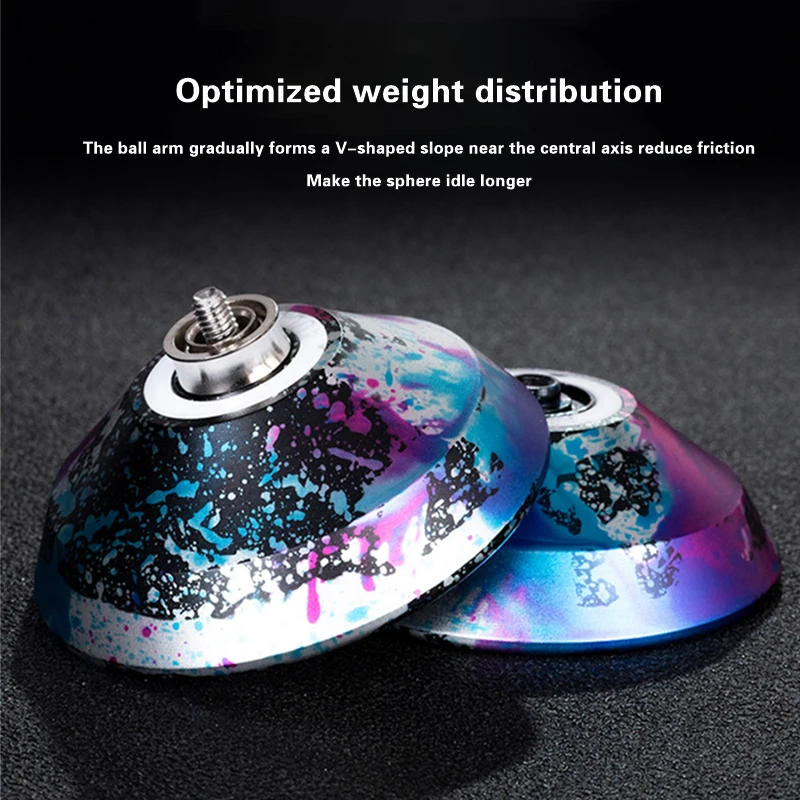 Yoyo Ball Metal Edition 1A/3/5A Aluminum Alloy Educational Game Responsive High-speed CNC Lathe For Kids Gift