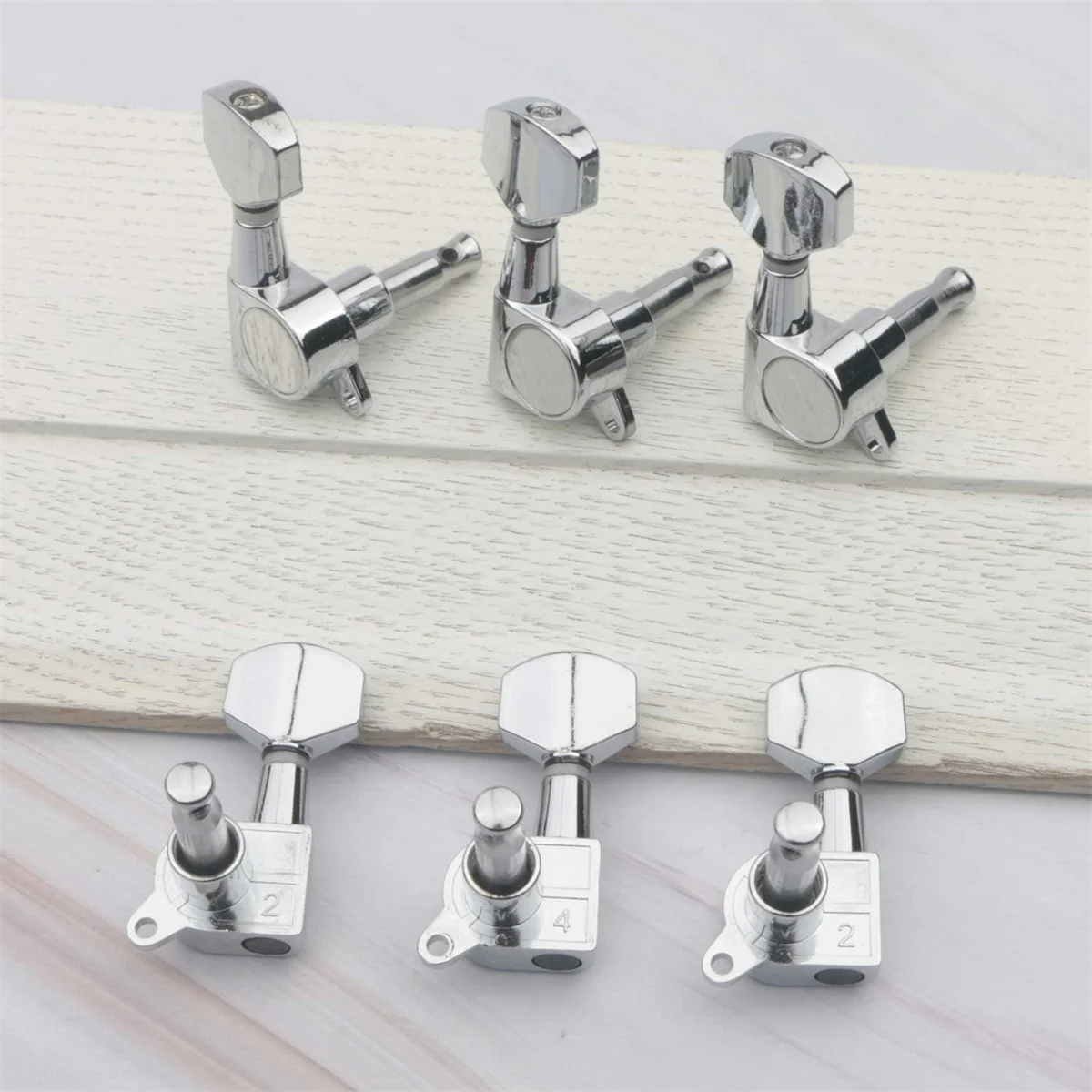 Guitar Tuner Pegs Tuning Pegs Keys Machine Heads Set Electric Guitar Tuning Keys Locking Tuners 6 Pieces