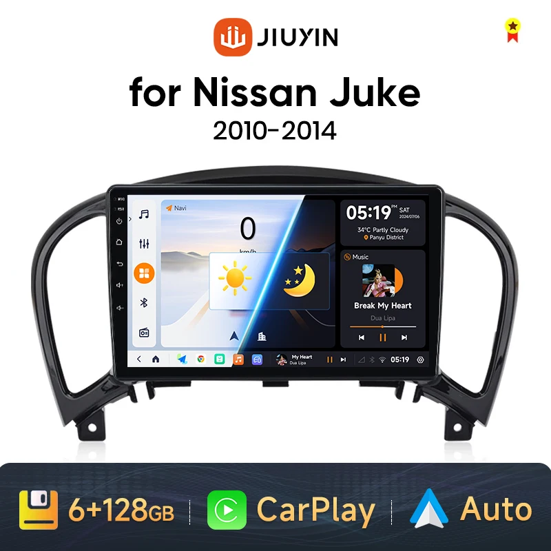 Gsuatey Car Radio For Nissan Juke 2010-2014 With Wireless Carplay Android Auto 9 7 Inch Android 13 Touch Screen Car Stereo Bluetooth Gps Navi Wifi Swc Dsp Bac
