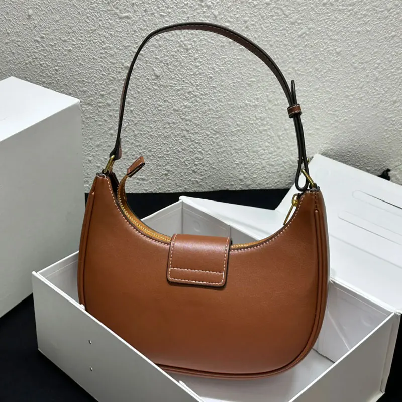 

Retro Design Underarm Bag French Romantic Fashion Shoulder Bag Half Month Women Handbag Classic Versatile