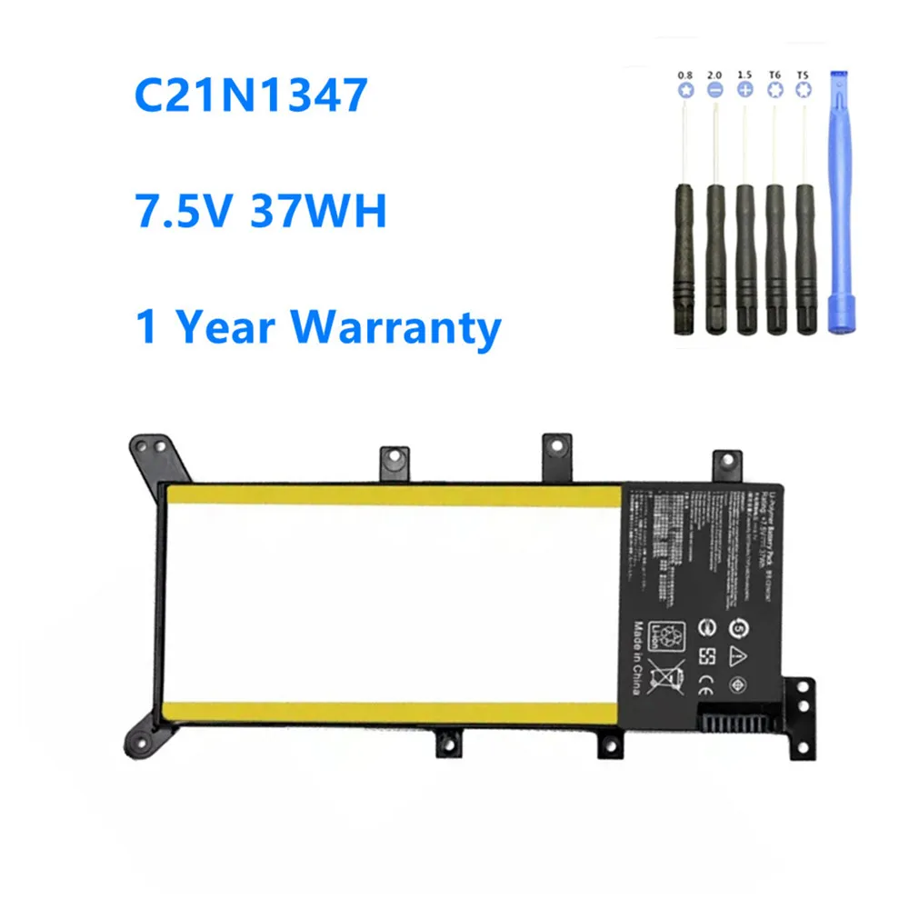 

NEW C21N1347 Laptop Battery For ASUS X554L X555 X555L X555LA X555LD X555LN X555MA 2ICP4/63/134 C21N1347 7.5V 37WH