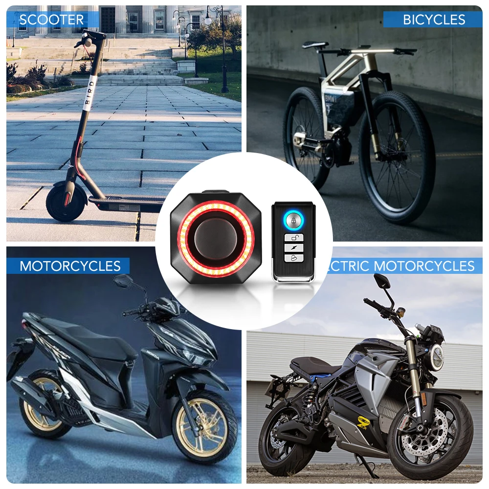 Bicycle Taillight Alarm Burglar Smart Auto Brake Sensing Rear Waterproof USB Charging Lamp Cycling Accessories