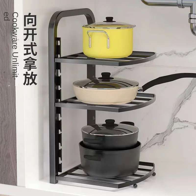 Kitchen Pot Rack Storage Sewer Storage Rack Special Pot Rack Multi-layer  Adjustable Cabinet Pantry Table Rack Stainless Steel - AliExpress