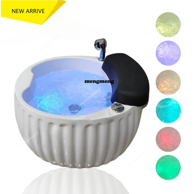 อ่างล้างเท้าแบบพกพา M138 อ่างไฟเบอร์กลาสสำหรับทำเล็บ อ่างแช่เท้า พร้อมระบบนวด 1