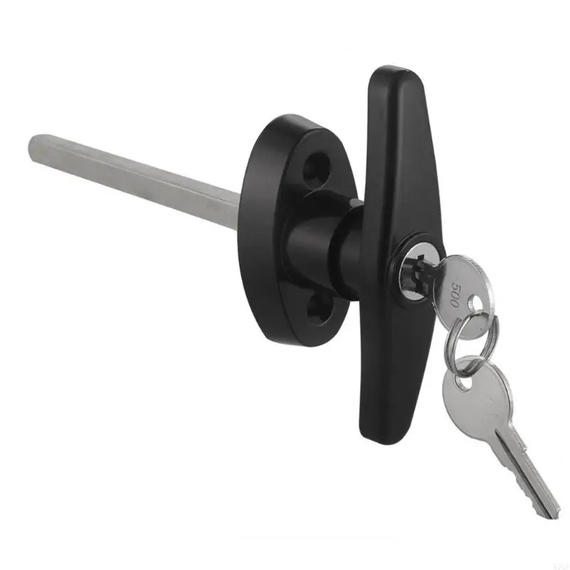 57QF Metal Shed Door Latches Lock with Extended Stem Outdoor Shed Lock with 99mm Handle Upgrades for Chicken Coops & Sheds