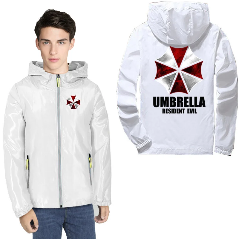Мужская Корейская одежда Umbrella Corporation bioаз тонкие Светоотражающие кожаные парки