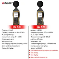 SW-524 Portable Sound Level Meter Digital Handheld DB Meter Sonometros Noise Audio Level Meter 30-130dB Decibel Monitor 2