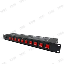  YUHSIU Professional 10 Channel 30A High Power Equipment Power Supply Controller Independent Air Switch PUD Sequencer 