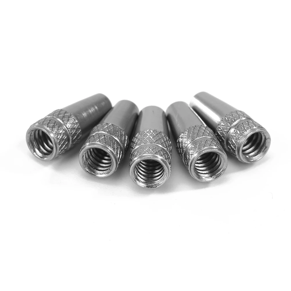 Set of 5 Premium Bicycle Valve Stem Dust Caps for Mountain and Road Bikes