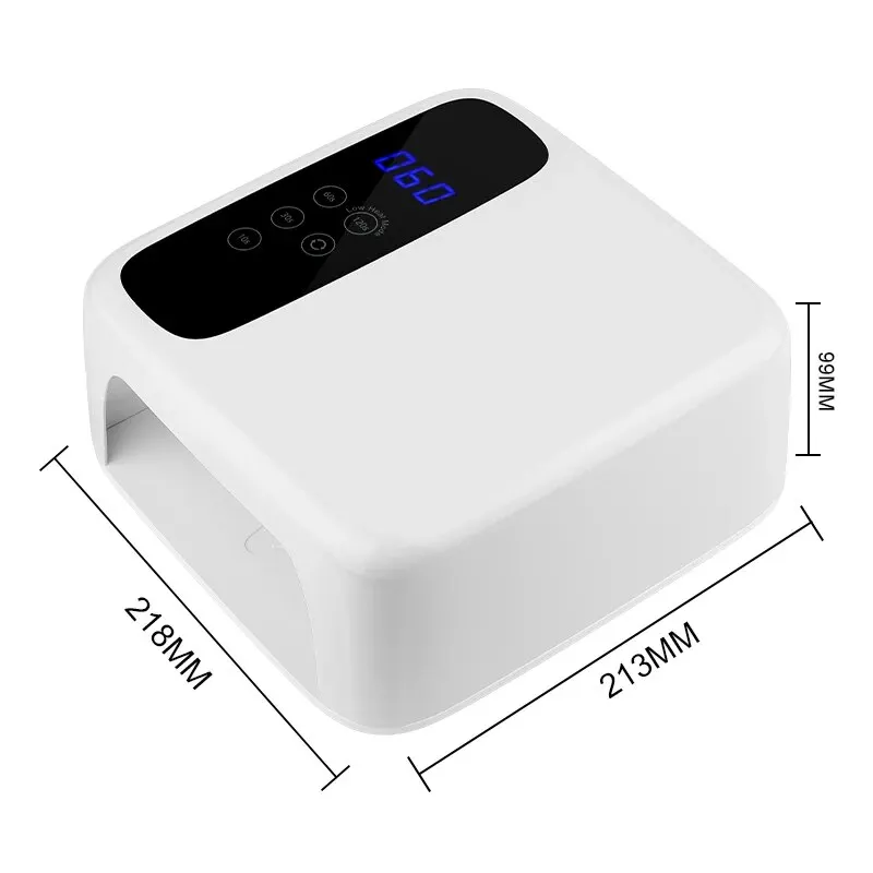 72W 전문 UV LED 네일 램프 건조기 HD 디스플레이 빠른 건조 경화를위한 스마트 네일 건조 램프 모든 젤 매니큐어 매니큐어 도구