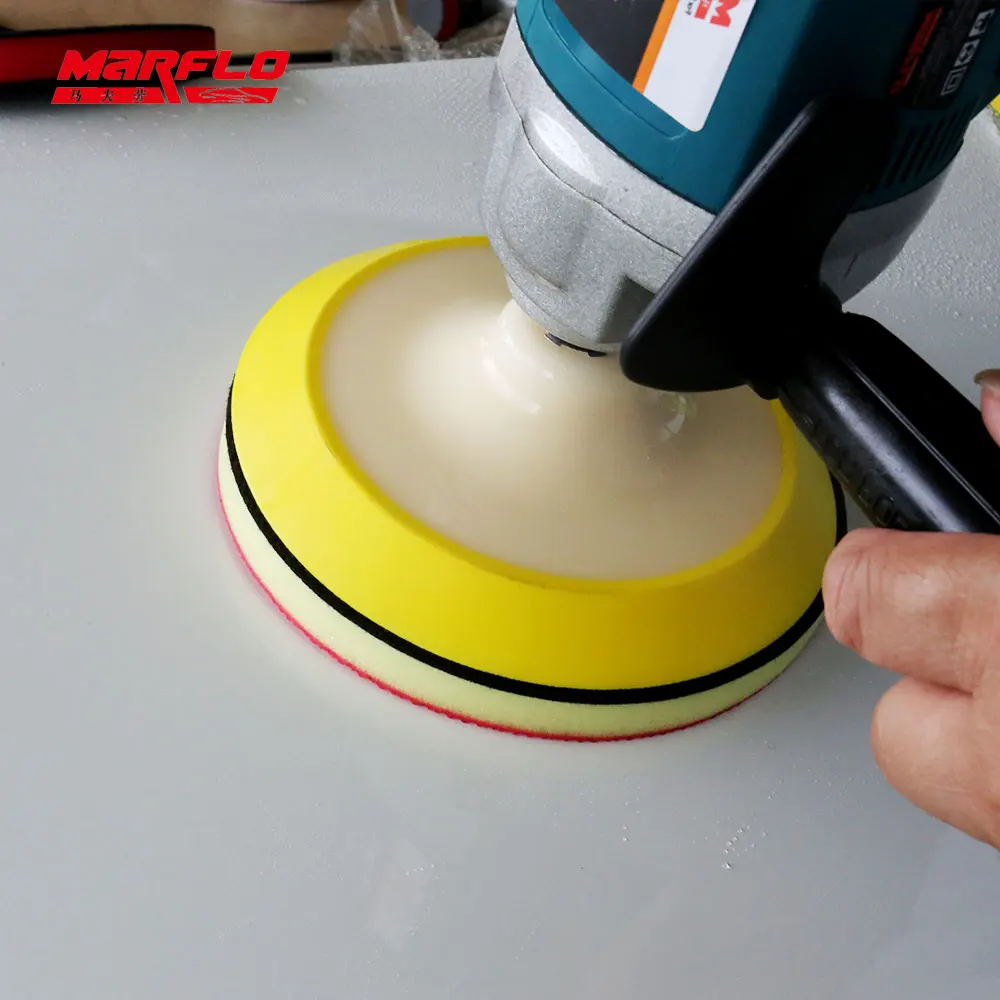 150mm MARFLO Sponge Pad Paint Care Magic Clay Bar Tar Spot Remove Auto Detailing Sponge Cleaning Polishing For Paint Repair