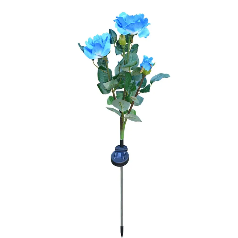 

LED Solar Simulation Rose Flower Solar LED Light Garden Yard Lawn Night Lamp Landscape Garden Home Decoration Flowers
