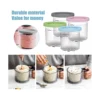 Ice Cream Pints Cup, Ice Cream Containers with Lids for Ninja Creami Pints NC301 NC300 NC299AMZ Series Ice Cream Maker 3