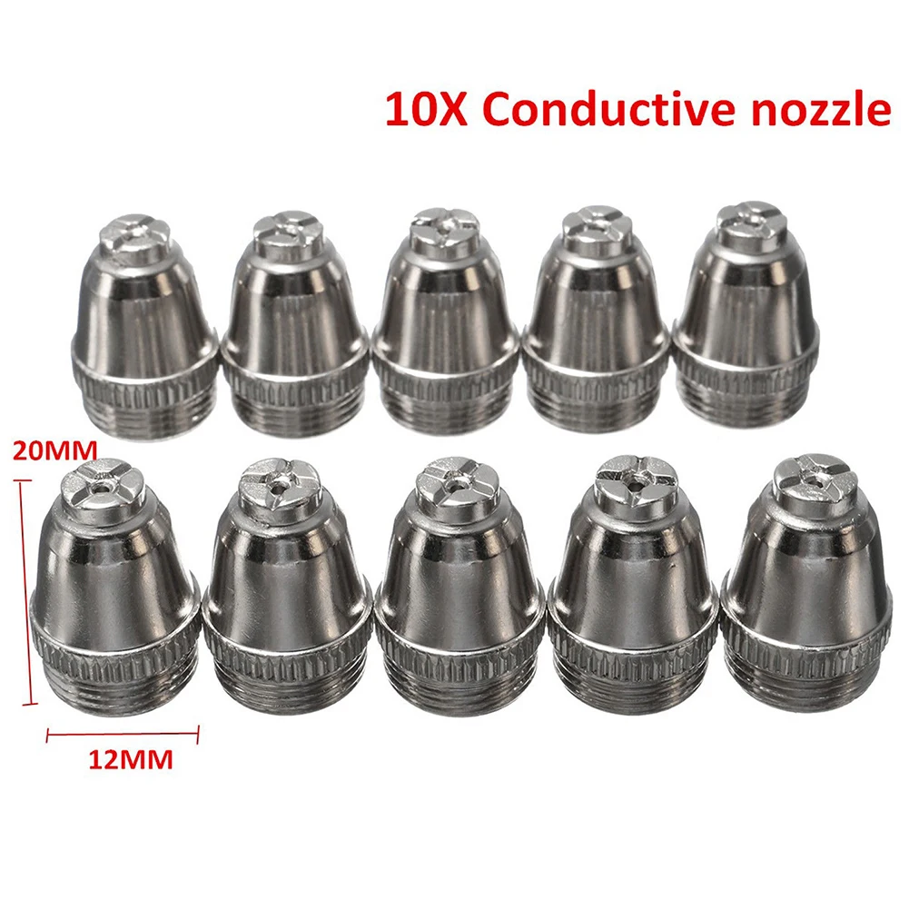 

26pc Tips Plasma Cutter Consumable LTP5000D/LTPDC2000/LTPAC2500 Nozzle For Lotos Metal And Porcelain Conductive Nozzle Kit
