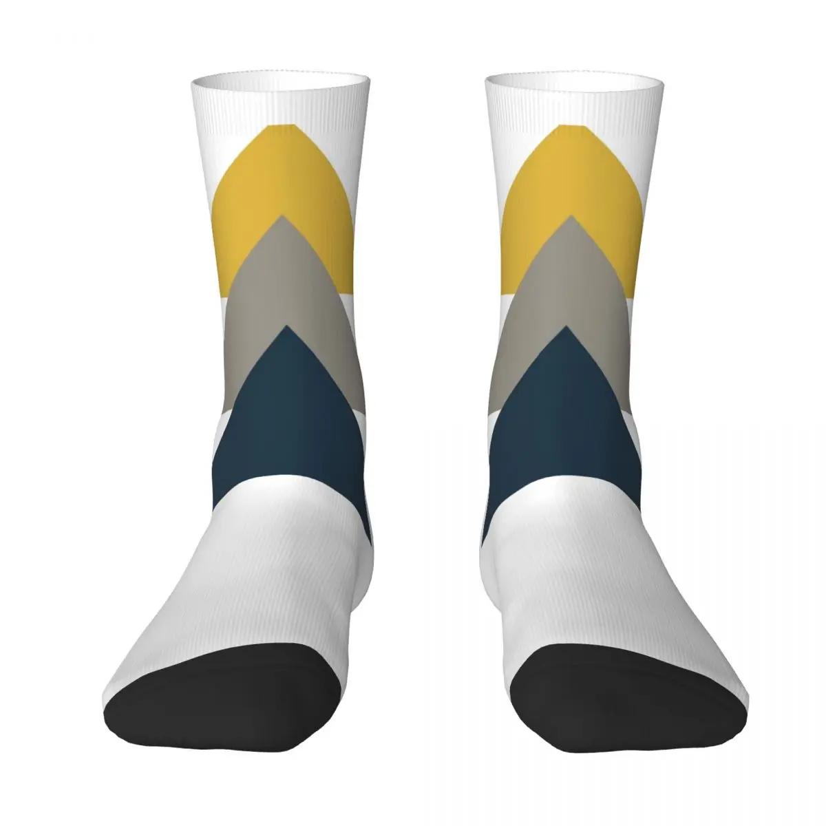 

Triangle Trio Socks Harajuku Sweat Absorbing Stockings All Season Long Socks Accessories for Man's Woman's Christmas Gifts