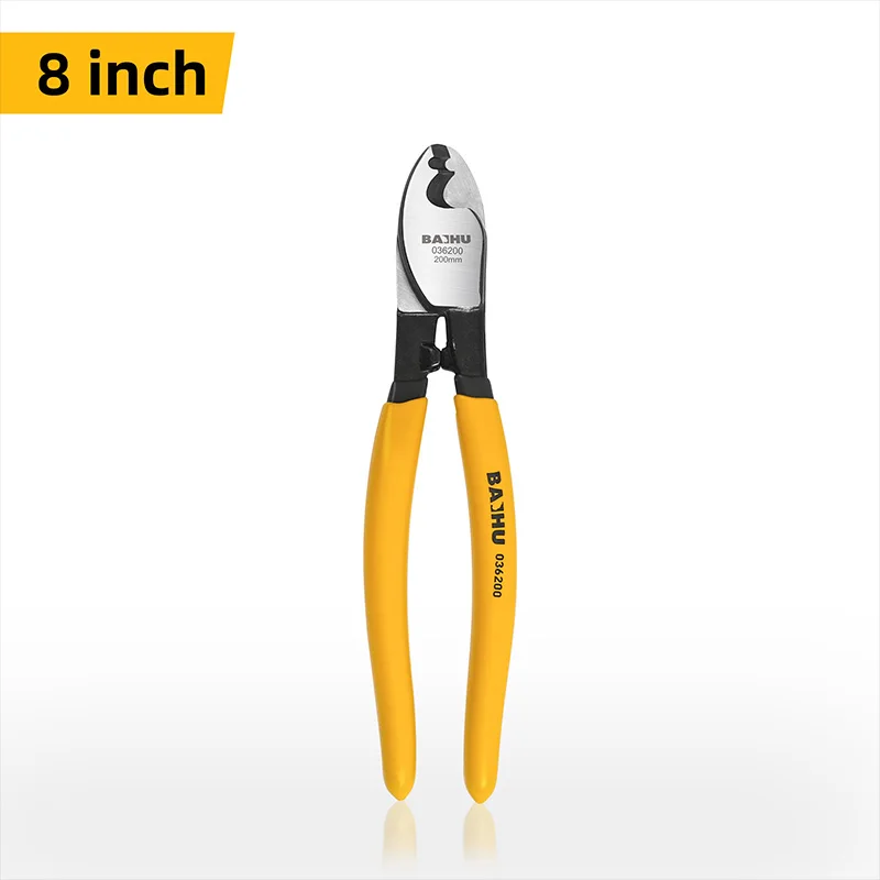 BAIHU 6/8/10 inch Insulated Cable Cutter Electrician Professional Pliers Shock Wire Stripper Pliers Cable Scissors Hand Tools image 13