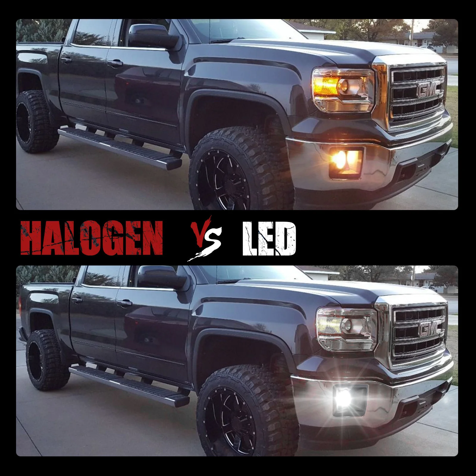 GMC 시에라 1500 LED 안개등 교체 전구, 주간 주행등, 5500K