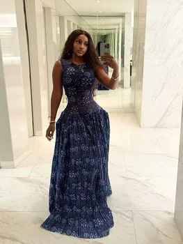 Sleeveless Dresses Woman High Waist Long Maxi Summer Dresses for Woman Royal Blue Casual Elegant Pleated Dress Sundresses 1