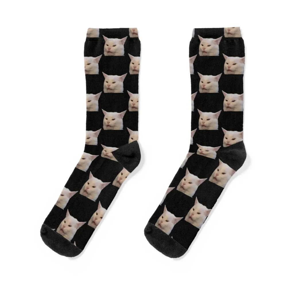

Носки премиум-класса с надписью «размазывать кота», забавные носки для бега, мужские носки для женщин