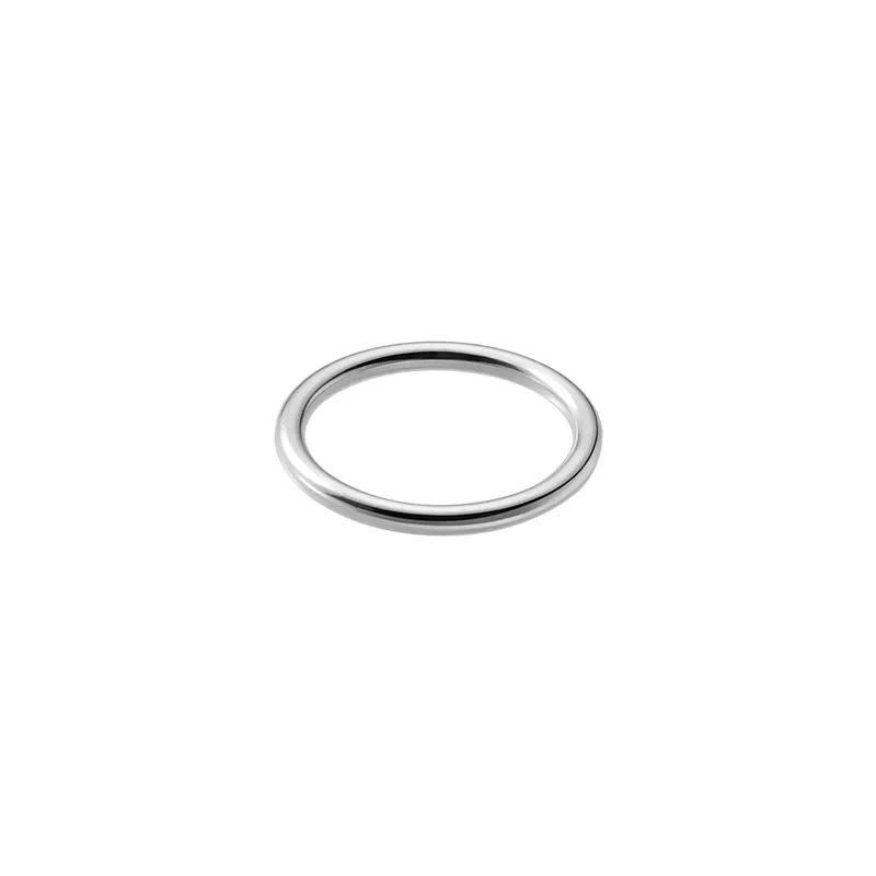 

925 Sterling Silver Jewelry 6 7 8 9 Size Smooth Rings For Women Men Wedding Engagement Party Gift