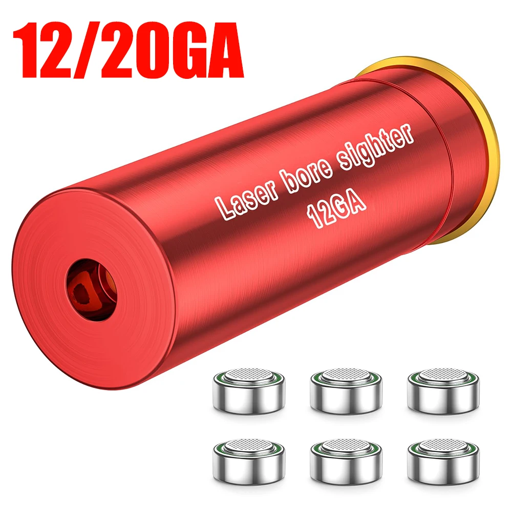 20GA12GA Bore Sight Laser Red Dot Boresighter Green Laser Calibrator Boresighter Pointer Tactical Zeroing Scope Accessory