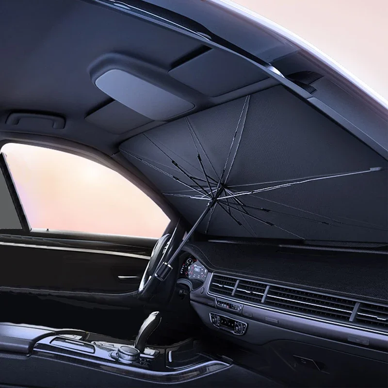 Car sunshade Umbrella Parasol Summer Sun Interior Windshield Protection Accessories For Auto Shading