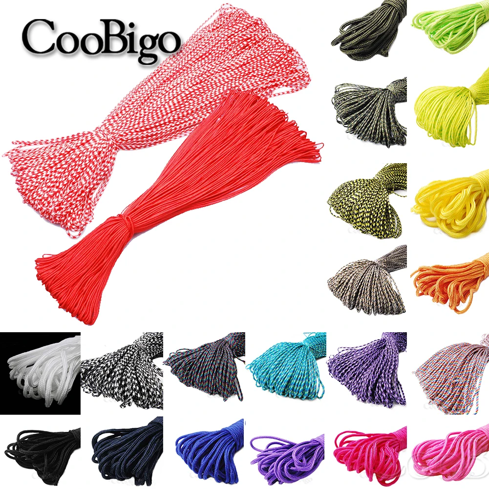 2mm Paracord 550 Parachute Cord Lanyard Rope Clothesline Outdoor Bracelet Climbing Camping Survival Accessories 10-328Ft paracord rope braided paracord paracord accessories outdoor accessories