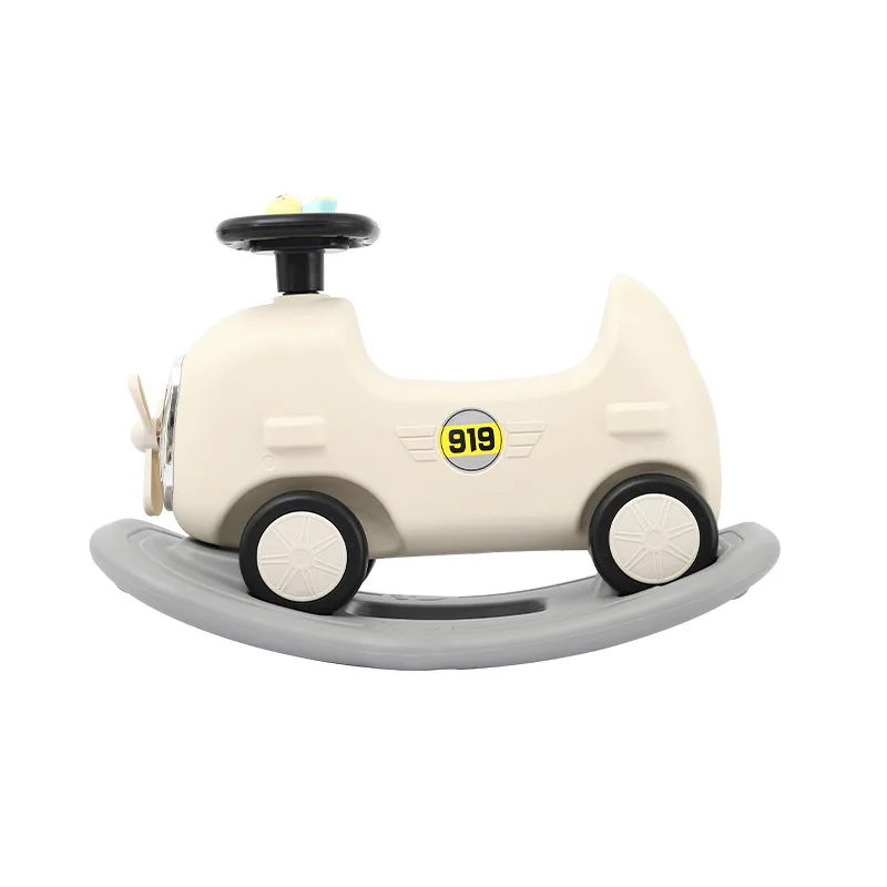 New Children's Rocking Horse Children's Four-wheeler One Car Dual-purpose Balancing Car Baby Rocking Horse Toy Sliding Block