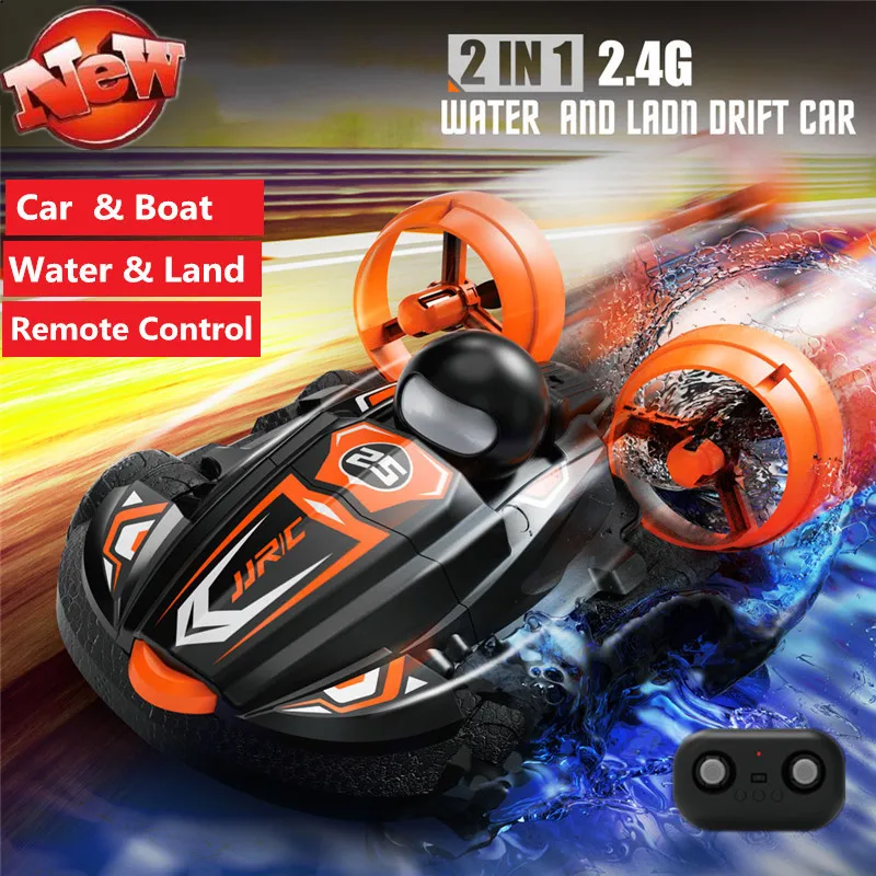 Acqua E Terra 2 In 1 Telecomando Drift Car Hovercraft Kids Rc Toy 2 A 1 Deformazione Multifunzionale Rc Hovercraft Boat Cars