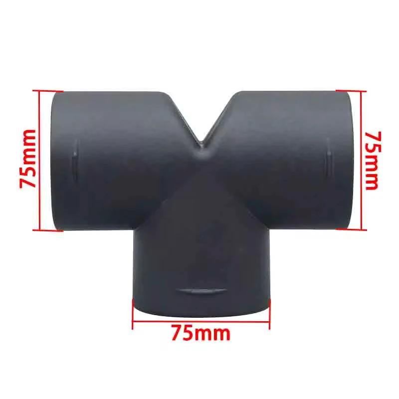 42mm/60mm/75mm Air Vent Ducting T Y L Piece Elbow Pipe Outlet Exhaust Joiner Connector For Diesel Parking Heater