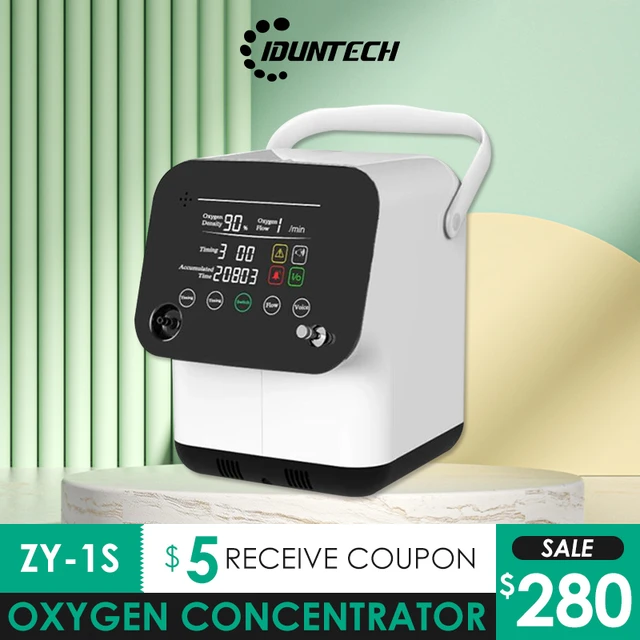 Iduntech ZY-1S Portable Oxygen Concentrator 220V Or 110V Mini