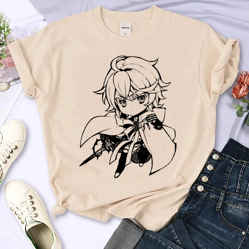 

seraph of the end tshirt women streetwear top girl funny anime clothing