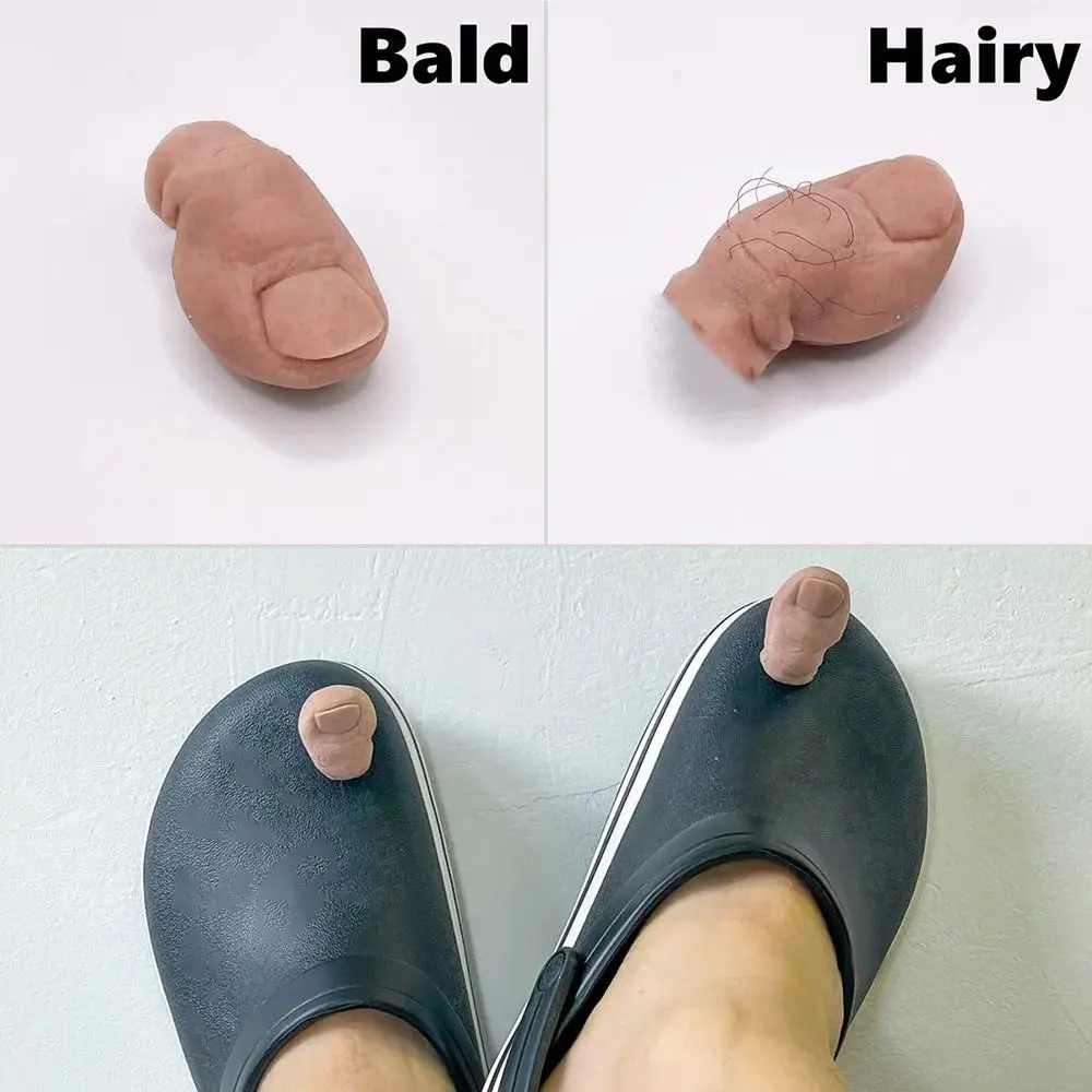 재미있는 발가락 신발 참 DIY 미니 3D 입체 발가락 악세사리, 독특한 신발 장식, 여성 및 남성용