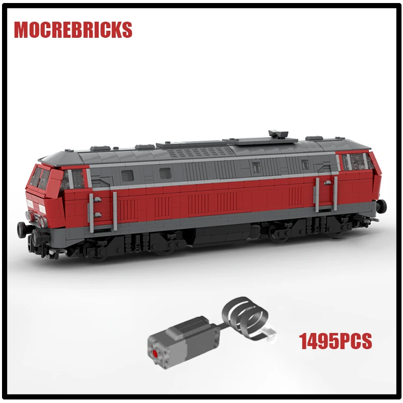 

Freight and Passenger Train BR 218 Diesel Locomotive With Motor MOC Building Blocks Assembling Model Kid's Bricks Toy Xmas Gifts