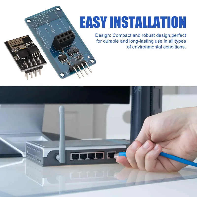 ESP8266 ESP-01 Wifi Wireless Adapter Module 3.3V 5V Esp01 Breakout PCB Adapters