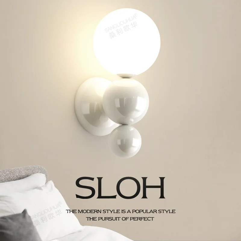 nordic-led-wall-lamp-with-pearl-shape-white-contrasting-color-lighting-for-living-room-staircase-corridor-bedroom-study-sconces