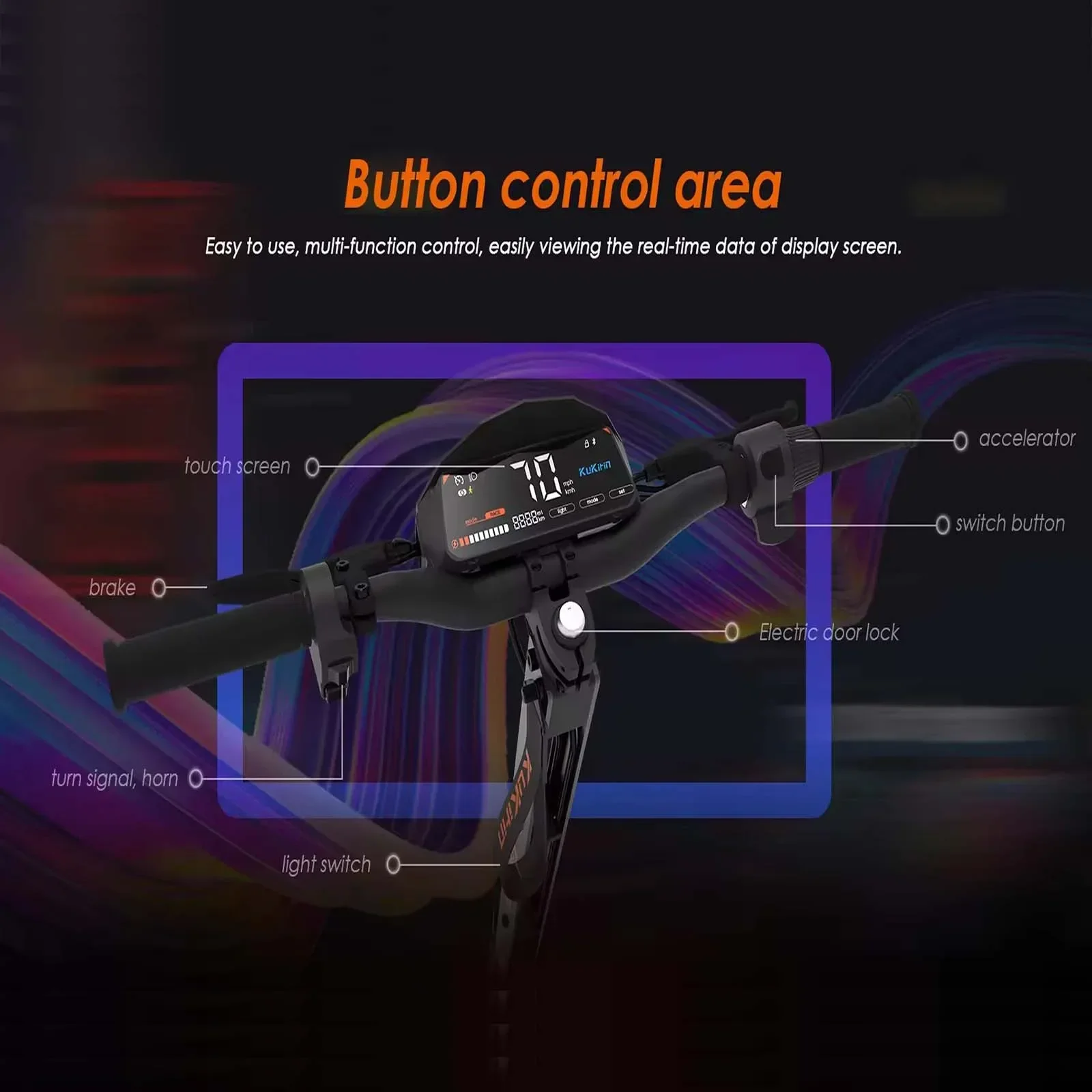 kukirin G4 high quality 2000w motor 60v20ah battery electric scooter LED display top speed 70km/h 11 inch tires foldable scooter