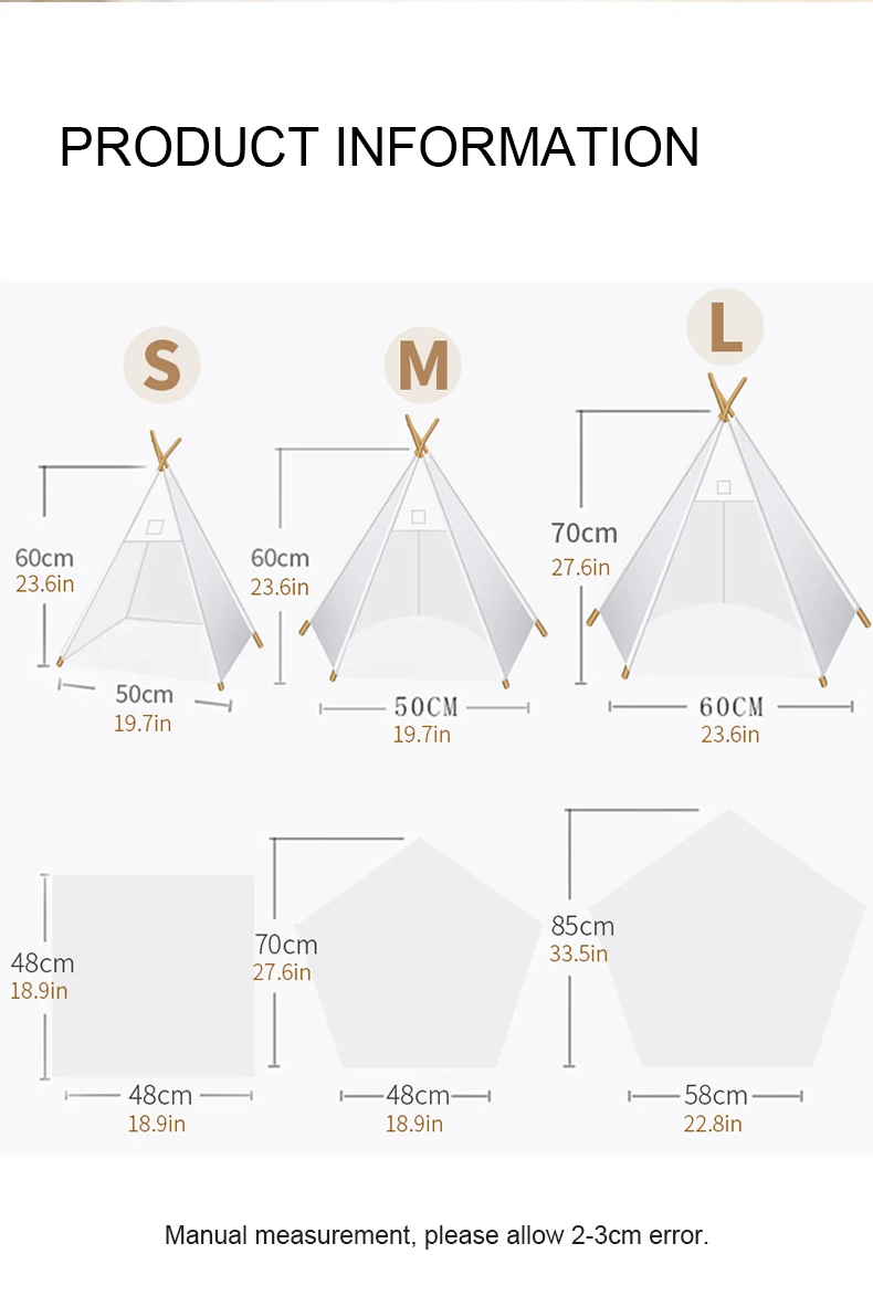 Title 3, Pet Teepee Tent for Small Dogs or Cats Puppy Sw...