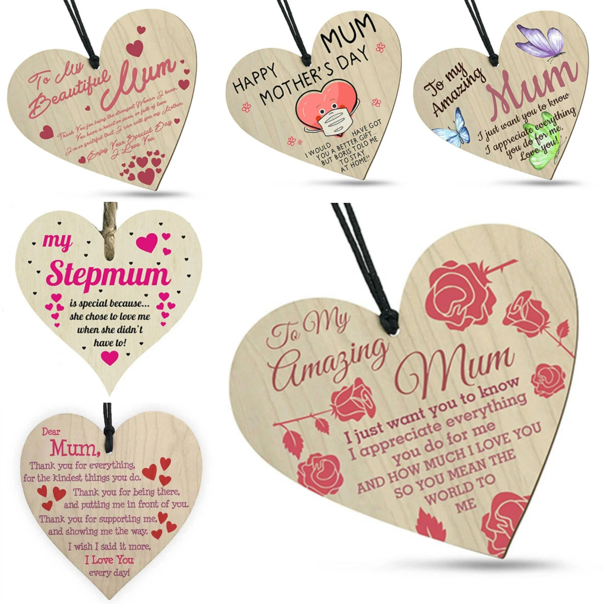 Hanging Plaques for special mums I love my mummy 