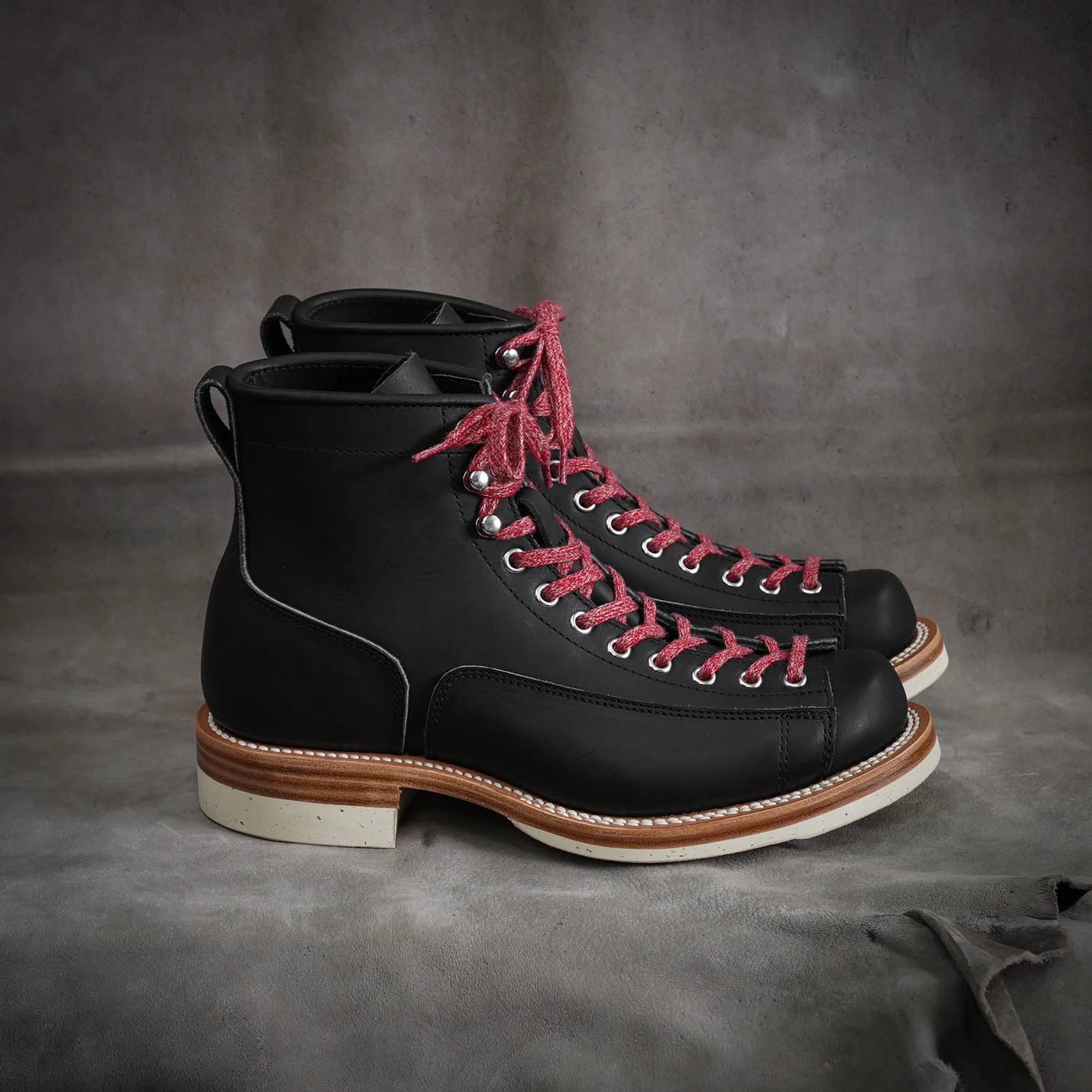 靴 Monkey King Retro Durable Goodyear-Welted Stitchdown Rugged Style Monkey