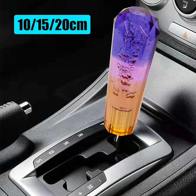 Gear Shift Knob Car Manual Shift Knob Transparent Purple Blue Bubble  Crystal 10cm 15cm 20cm Gear Shifter Head Car-styling - AliExpress