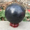 5.5-6cm High Quality  Shungite Ball Healing Crystal Sphere Natural Ore Polishing Stone For Home Decor 2