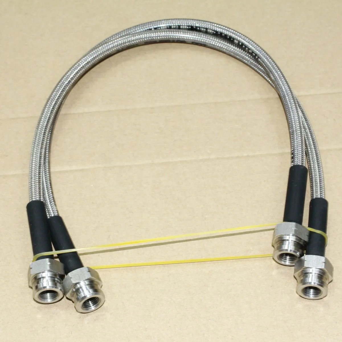 MetricM10x1SwivelFemaleAN3StainlessBraidedUniversalBrakeHose