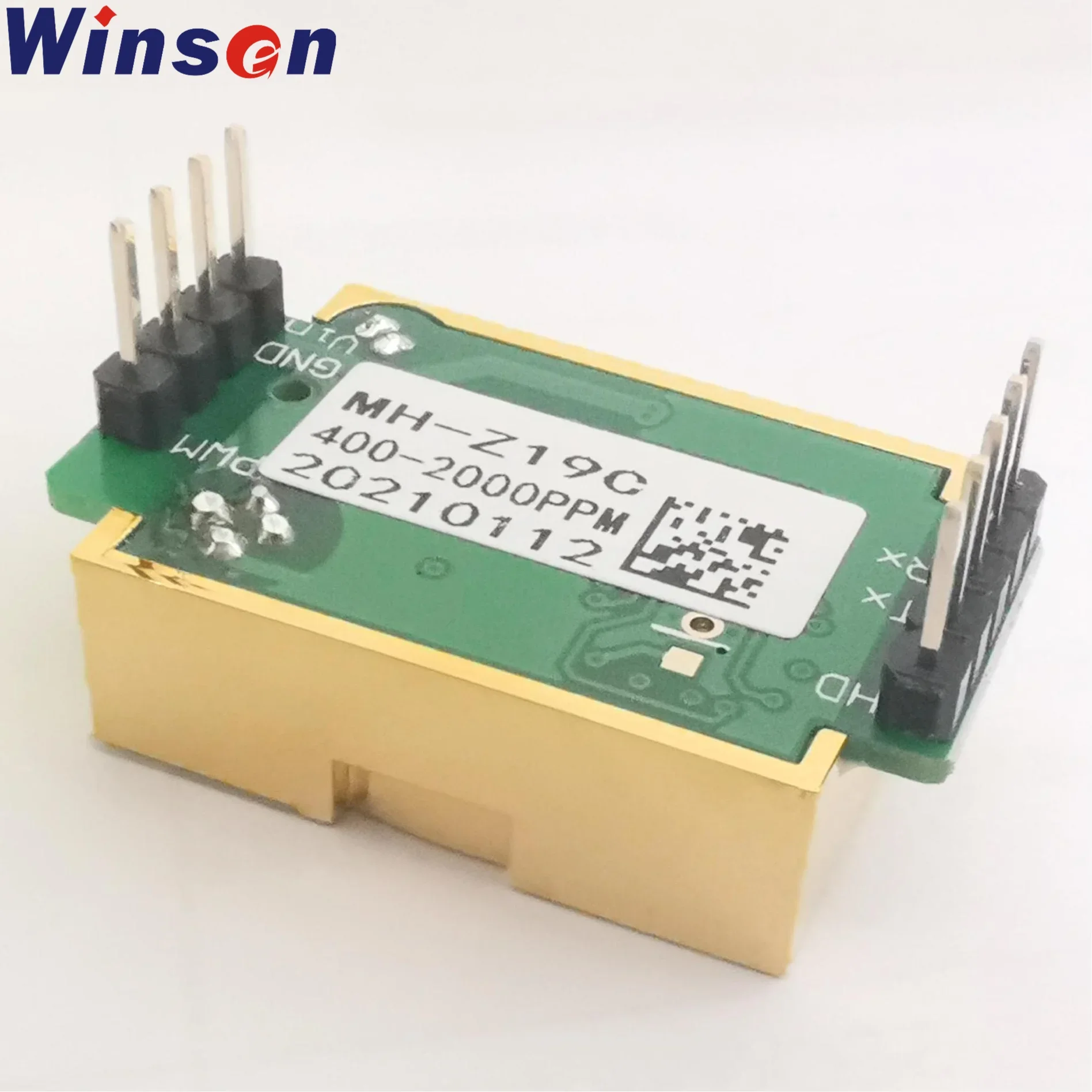 Winsen MH-Z19C ndir co2ガスセンサー400-5000ppmピン/端子付き