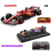 Bburago 1:18 F1 Ferrari SF24 #16 lecler #55 Car Model  Las Vegas F1 Red Bull Racing RB19 1# 11#  Formula 1 Alloy Toy Vehicle 1