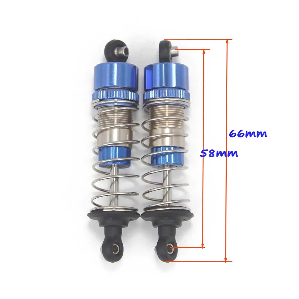 NEEBRC Stoßdämpfer-Dämpfer 66/75 mm für Wltoys 144001 124017 MN128 SCY 16101 JJRC Q130 MJX 16208 14303 1/12 1/14 1/16 RC Auto – Detail 2