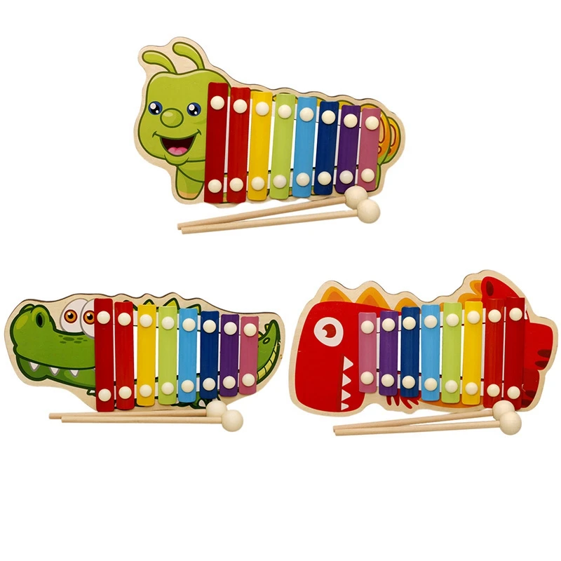 

Kid Musical Toys Rainbow Wooden Xylophone Instrument For Children Early Wisdom Development Toys For Kid Gift