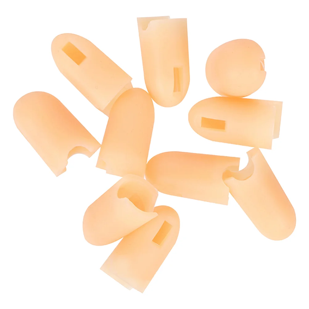 

10 Pcs Nail Fake Gloves Manicure Supplies Prosthetic Hand Abs Artificial Fingers Protector